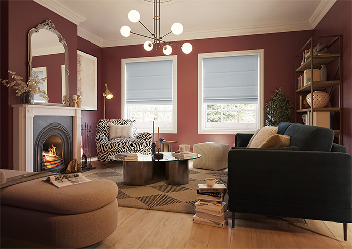 Kyoto Faux Silk, Silver - Roman Blind - Image 6